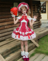 Alice Girl - Retro Polka Dot Doll Sweet Lolita OP Dress