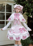 Twins Bear - Frosted Sugar Rabbit - Sweet Lolita Overall Dress and JSK