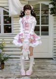 Twins Bear - Frosted Sugar Rabbit - Sweet Lolita Overall Dress and JSK