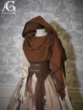 Alice Girl - Pirate Treasure Map - Pirate Boystyle Prince Konoda Ouji Lolita Hooded Shawl