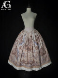 Alice Girl - Pirate Treasure Map - Retro Sweet Classic Lolita Skirt
