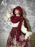 Alice Girl - Pirate Treasure Map - Pirate Boystyle Prince Konoda Ouji Lolita Hooded Shawl