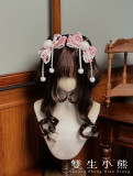 Twins Bear - Frosted Sugar Rabbit - Sweet Lolita Headband and Hairclips