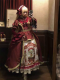 The Eden Rules - Empire Classic Retro Velvet Lolita OP Dress and Accessories