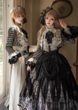 Forest Fluorescent Carps - Fishbone Church - Boystyle Prince Konoda Ouji Lolita Short Jacket, Blouse, Pants Set and Skirt Set