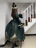The Eden Rules - Empire Classic Retro Velvet Lolita OP Dress and Accessories