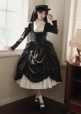 Withpuji - Foggy City Time Difference - Gothic Lolita Blouse, Skirt, A Bow Tie and Hat Set