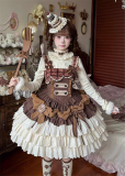 Heartbeat Doll	- Chocolate - Doll Sweet Lolita OP Dress, JSK and Accessories