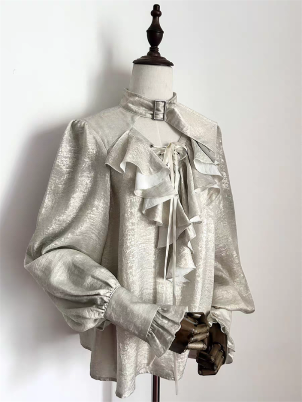 Danger Girl - Gilded Raider - Pirate Gothic Lolita Blouse