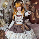 Heartbeat Doll	- Chocolate - Doll Sweet Lolita OP Dress, JSK and Accessories