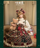 Flowers and Pearl Box - Christmas Eve - Gorgeous Sweet Lolita A Hairclip, Headbow and Bonnet