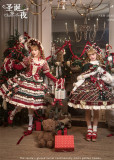 Flowers and Pearl Box - Christmas Eve - Gorgeous Sweet Lolita OP Dress, JSK, Cape and Wool Knitwear for Winter