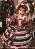 Flowers and Pearl Box - Christmas Eve - Gorgeous Sweet Lolita OP Dress, JSK, Cape and Wool Knitwear for Winter