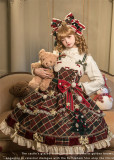 Flowers and Pearl Box - Christmas Eve - Gorgeous Sweet Lolita OP Dress, JSK, Cape and Wool Knitwear for Winter