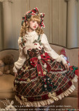 Flowers and Pearl Box - Christmas Eve - Gorgeous Sweet Lolita OP Dress, JSK, Cape and Wool Knitwear for Winter
