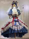 MieYe - Diane Rose - Elegant Tea Party Princess Classic Lolita OP Dress and Accessories