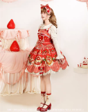 Flowers and Pearl Box - Strawberry Cake - Gorgeous Cute Sweet Lolita JSK
