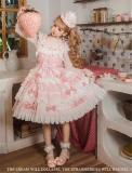 Flowers and Pearl Box - Strawberry Cake - Vintage Gorgeous Cute Sweet Lolita JSK