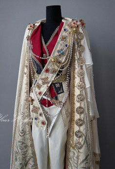 YourHighness - The Gem Throne - Retro Boystyle Prince Konoda Palace Ouji Military Lolita Cape, Jacket, Pants and Accessories