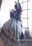 MieYe - Diane Rose - Elegant Tea Party Princess Classic Lolita OP Dress and Accessories