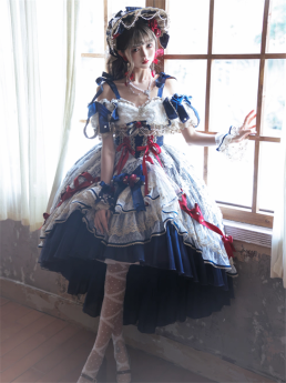 MieYe - Diane Rose - Elegant Tea Party Princess Classic Lolita OP Dress and Accessories