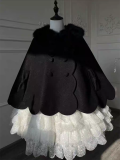 Cute Rabbit Ear Wool Sweet Lolita Shoulder Cape for Winter