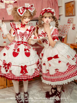 Flowers and Pearl Box - Strawberry Maid - Vintage Elegant Gorgeous Cute Sweet Lolita JSK and OP Dress