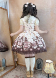 Good Dream Whisper - Chocolate Cat - Sweet Lolita JSK, Blouse, Headbow and Headband