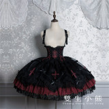 Twins Bear - The Misty Feast - Gothic Lolita Corset Overall Dress and Blouse