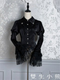 Twins Bear - The Misty Feast - Gothic Lolita Bell Shape Long Sleeves Blouse