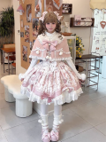 Dessert Cat - Sweet Lolita JSK and Wool Cape Set for Winter