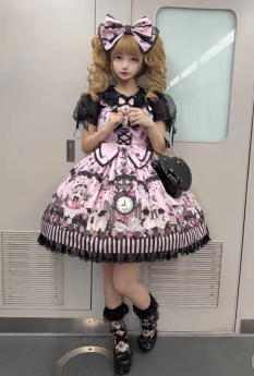 Daisy Doll - Dessert Cat - Sweet Lolita JSK and Headbow