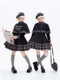 Sweet Dream - Wool British Preppy Casual Daily Lolita Blouse, JSK and Cape Set