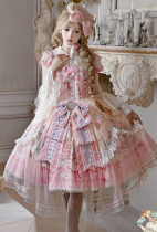Yinluofu - Doll Fantasy Box - Sweet Classic Lolita JSK, Blouse and Bonnet