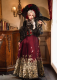 Yuemiaojing -Crow- Embroidery Palace Chinese Qi Classic Gothic Lolita Blouse and Skirt set