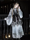 Tianjizaojing -Gushenghua- Embroidery Chinese Qi Gothic Lolita Salopettes and Blouse