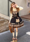 Xiaoxin -Detective Bear- Playful Sweet Lolita JSK, Blouse, Wool Cape and Hat