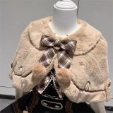 Xiaoxin -Detective Bear- Playful Sweet Lolita JSK, Blouse, Wool Cape and Hat