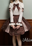 Alice Girl -Bear Chocolate- Sweet Classic Lolita Blouse