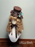 Alice Girl -Bear Chocolate- Sweet Classic Lolita Hat, Beret, Badge and Bowtie