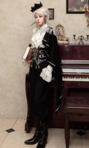 Your Princess - The Prince's Promise- Boystyle Ouji Prince Konoda Lolita Blouse, Corset and Pants Set