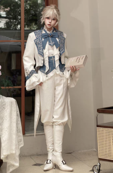 Your Princess - Moonlight Holy Rider- England Palace Boystyle Konoda Prince Ouji Lolita Jacket, Blouse, Corset and Pants Set