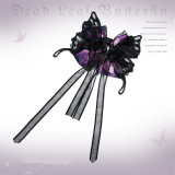 Urtto -Falling Leaf Butterfly- Halter Dress Sweet Gothic Lolita Arm Sleeves, Hairclips and Headband
