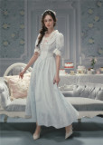 LaceMade -Princess Elyse- French Countryside Cotton Sweet Classic Casual Daily Lolita Corset Dress