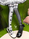 Yidhra -Alice's World Tales- Poker Printed Lolita Tights