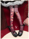 Yidhra -Christmas Eve- Printed Christmas Lolita Tights