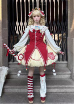 Xiaoxin -Small Sheep Apple- Kawaii Cute Sweet Lolita JSK, Blouse, Headwear and Leg Warmers