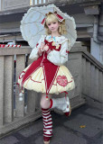 Xiaoxin -Small Sheep Apple- Kawaii Cute Sweet Lolita JSK, Blouse, Headwear and Leg Warmers