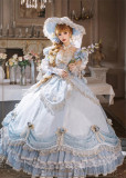 HinanaQueena -With Belle- Gorgeous Retro Royal Wedding Birthday Tea Party Princess Lolita OP Dress and Accessories