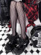 Superpink -Count of the Dark Night- Rivet Punk Y2K Round Toe Platform Chunky Heel Gothic Bat Lolita Shoes